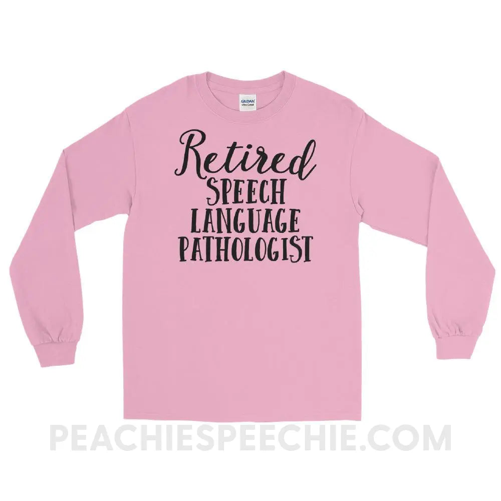 Retired SLP Long Sleeve Tee - Light Pink / S - T-Shirts & Tops peachiespeechie.com