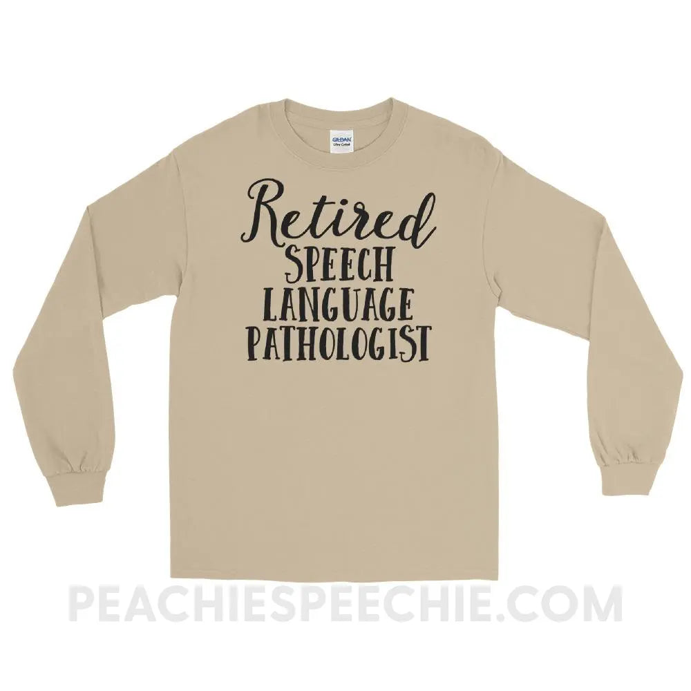 Retired SLP Long Sleeve Tee - Sand / S - T-Shirts & Tops peachiespeechie.com