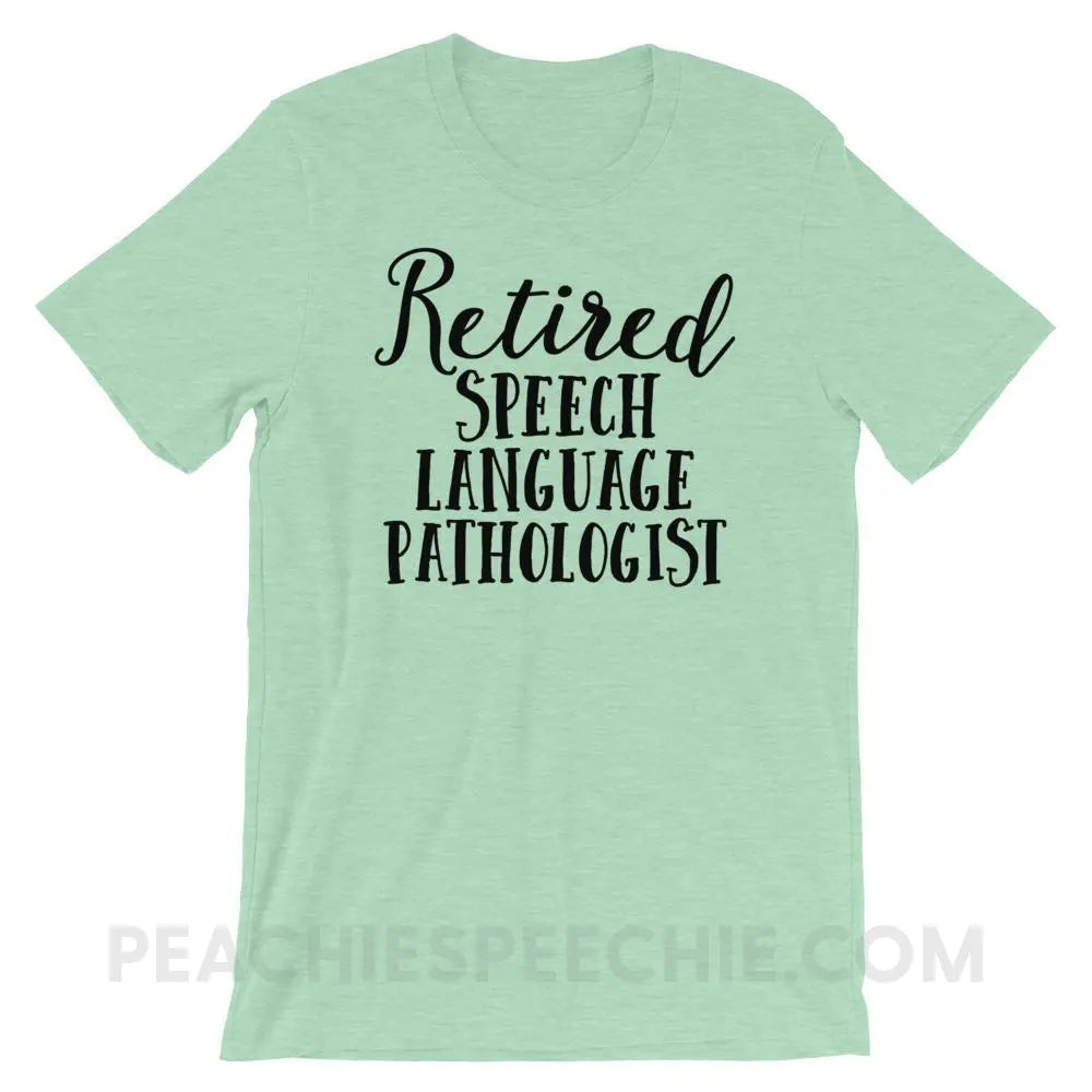 Retired SLP Premium Soft Tee - Heather Prism Mint / XS - T-Shirts & Tops peachiespeechie.com