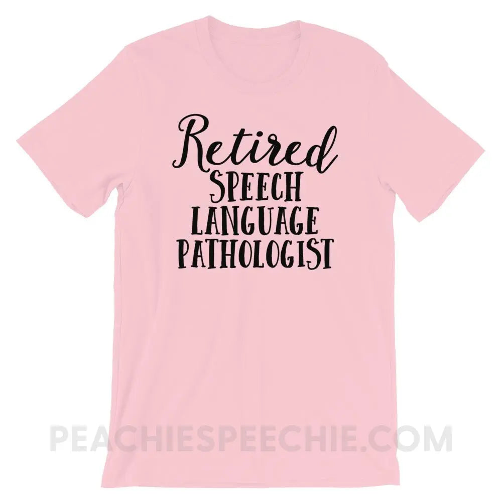 Retired SLP Premium Soft Tee - Pink / S - T-Shirts & Tops peachiespeechie.com