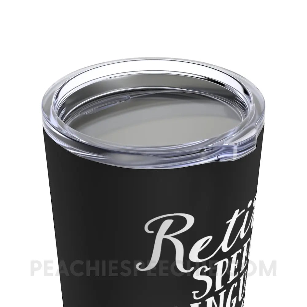 Retired SLP Tumbler - Mug peachiespeechie.com