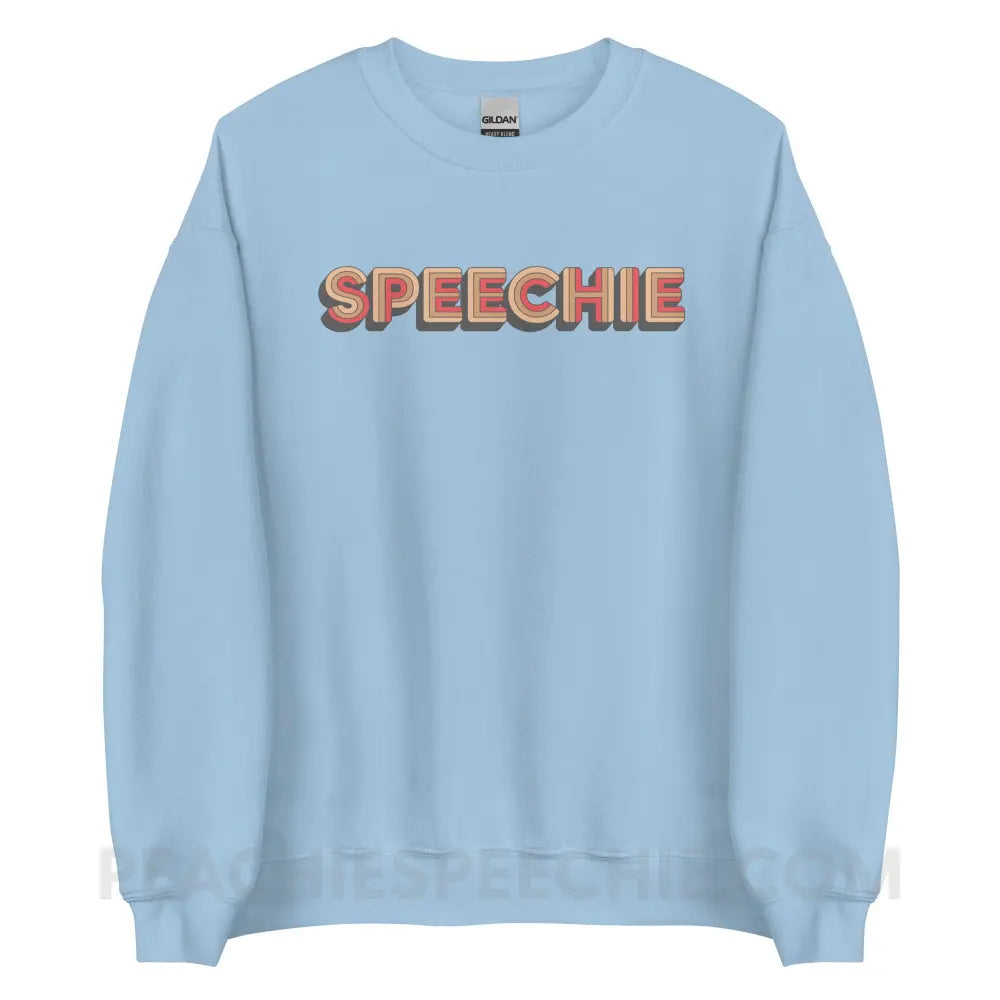 Retro Speechie Classic Sweatshirt - Light Blue / S - peachiespeechie.com