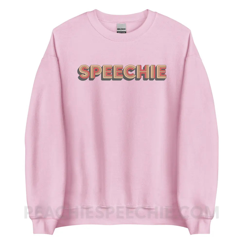Retro Speechie Classic Sweatshirt - Light Pink / S - peachiespeechie.com