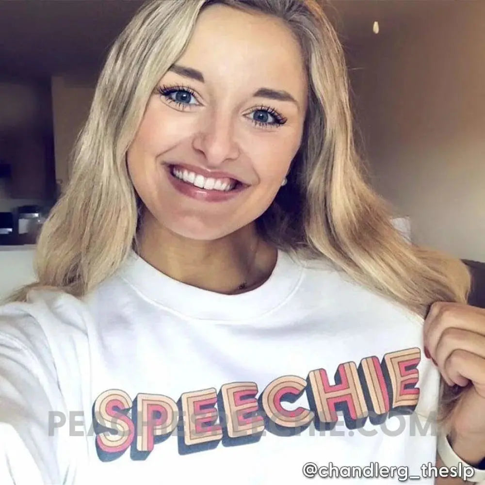 Retro Speechie Classic Sweatshirt - peachiespeechie.com