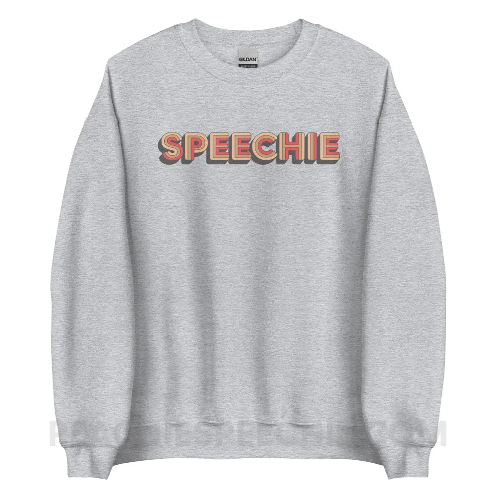 Retro Speechie Classic Sweatshirt - Sport Grey / S peachiespeechie.com