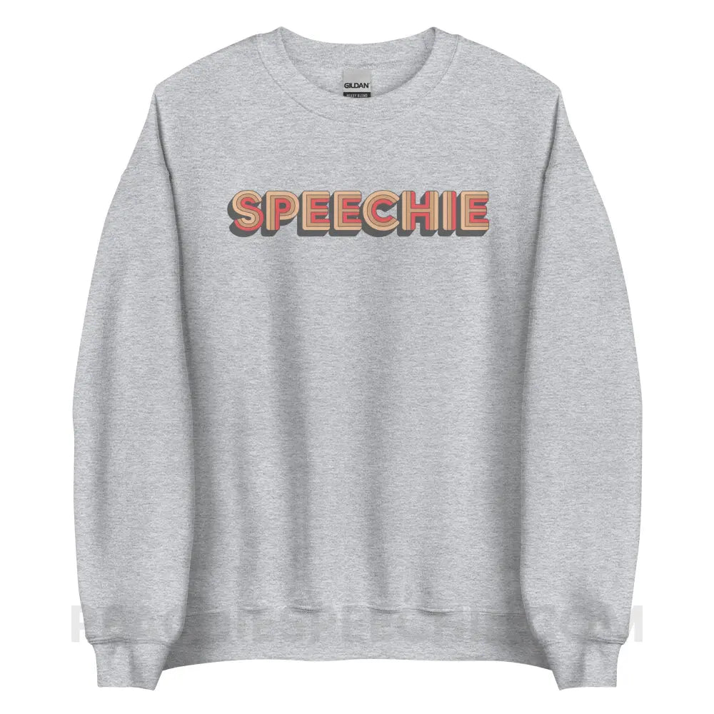 Retro Speechie Classic Sweatshirt - Sport Grey / S - peachiespeechie.com
