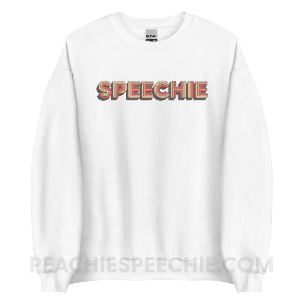 Retro Speechie Classic Sweatshirt - White / S - peachiespeechie.com
