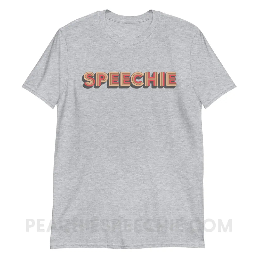 Retro Speechie Classic Tee - Sport Grey / S - T-Shirt peachiespeechie.com