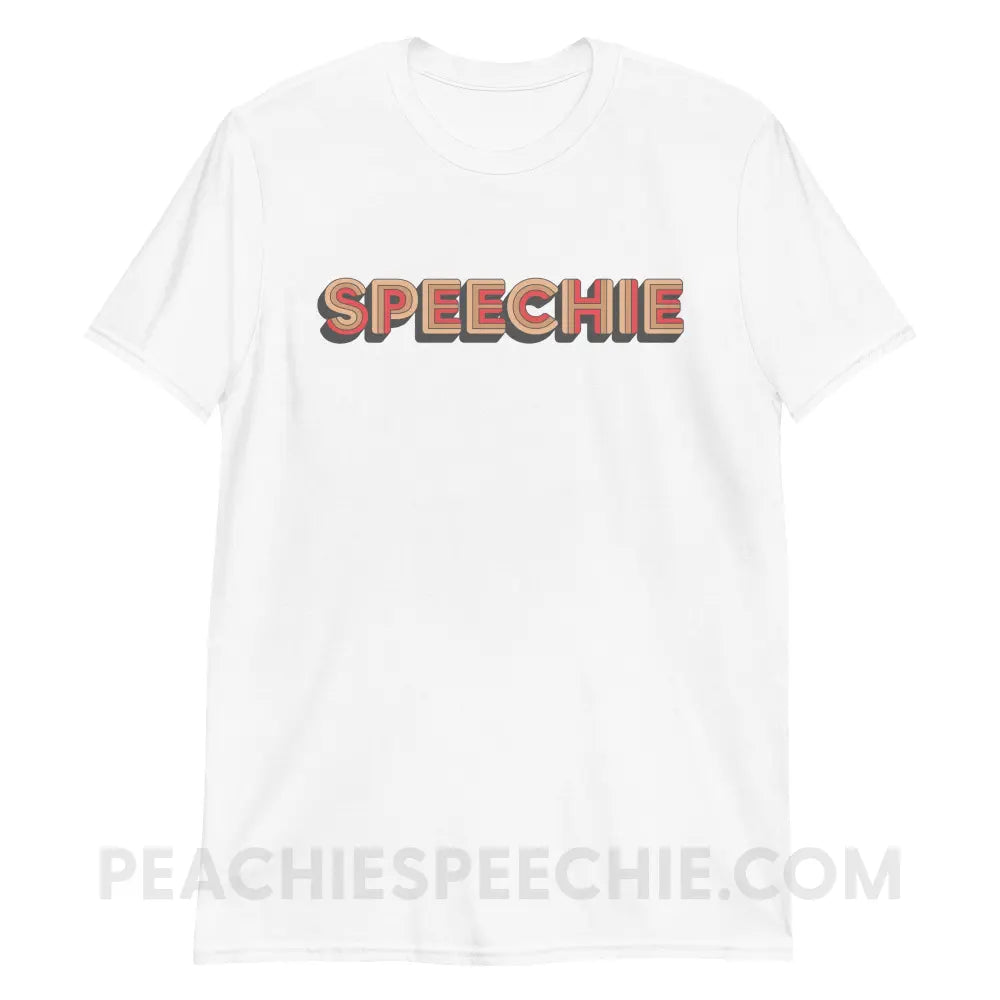 Retro Speechie Classic Tee - White / S - T-Shirt peachiespeechie.com