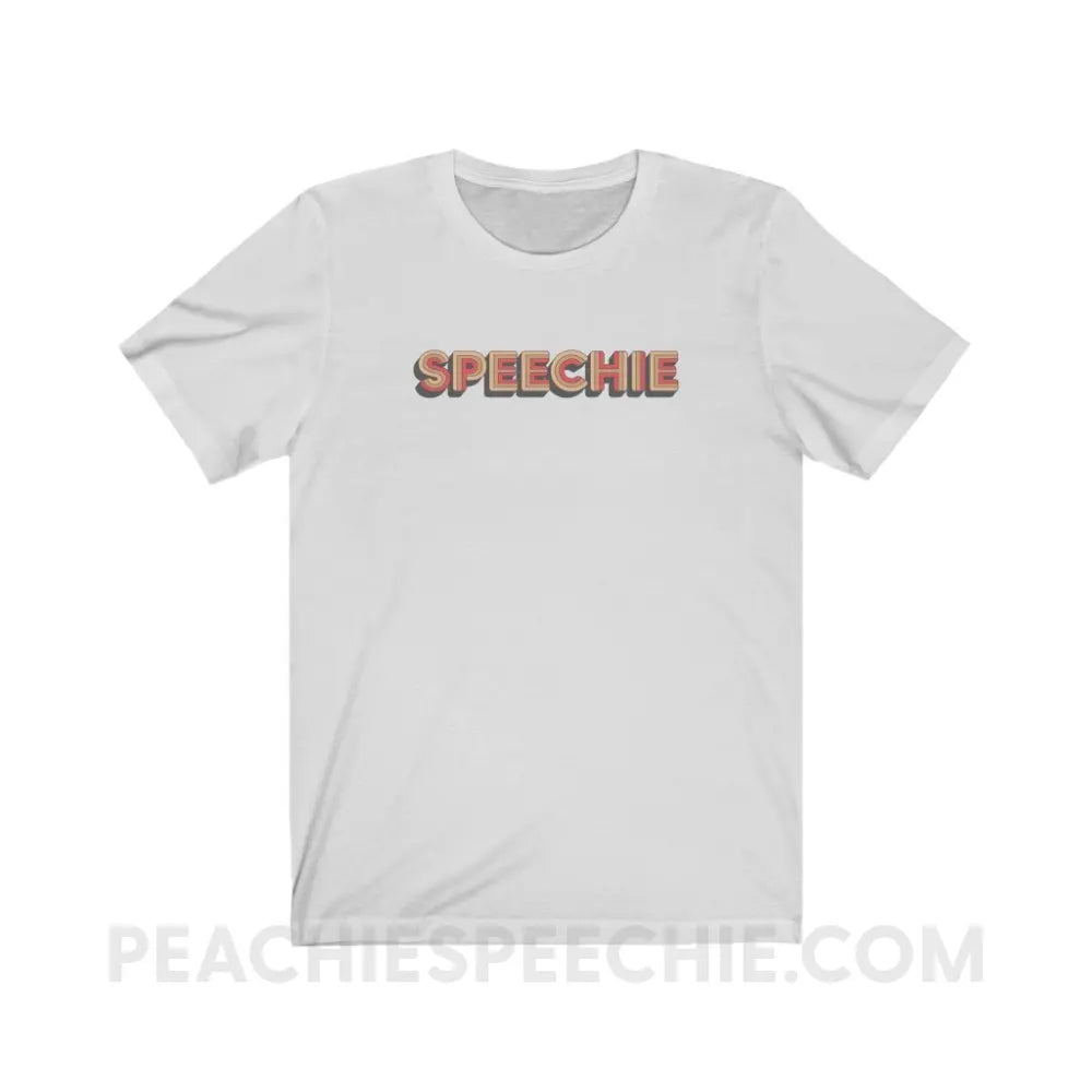 Retro Speechie Premium Soft Tee - Ash / XS - T-Shirt peachiespeechie.com