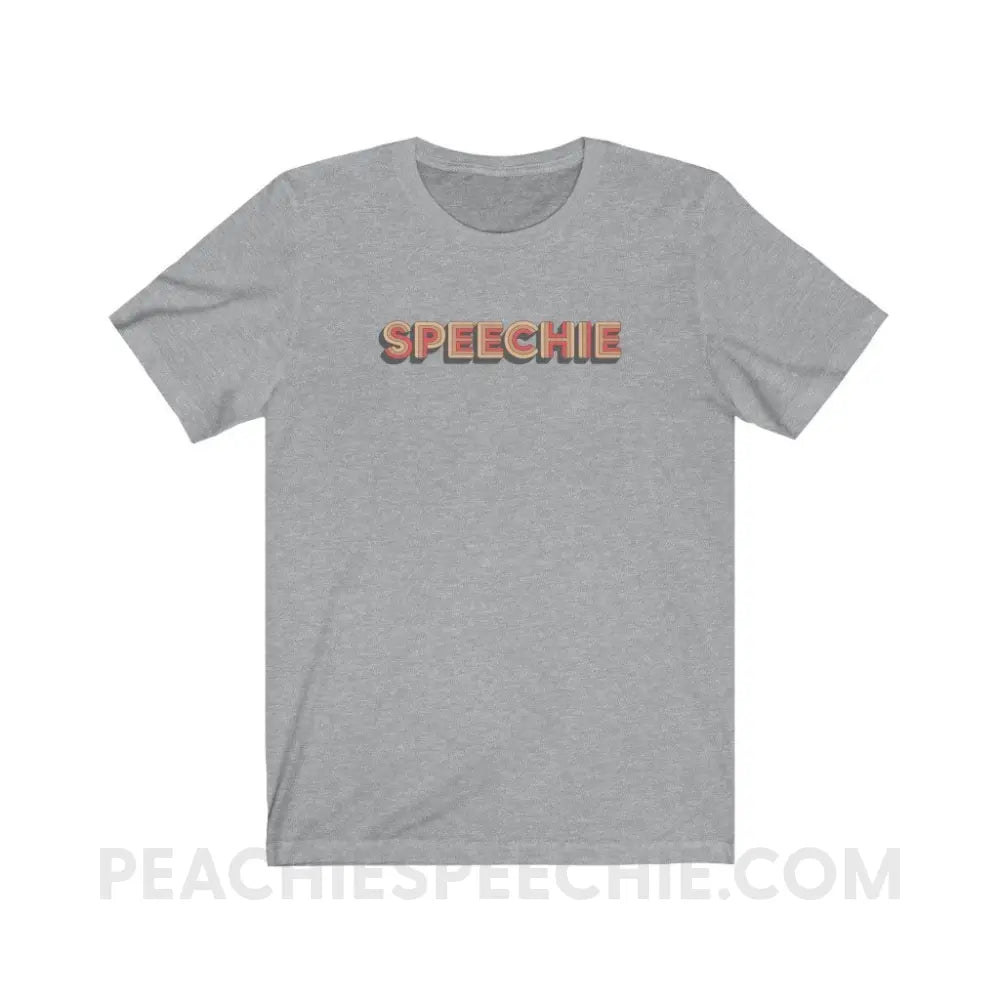 Retro Speechie Premium Soft Tee - Athletic Heather / XS - T-Shirt peachiespeechie.com