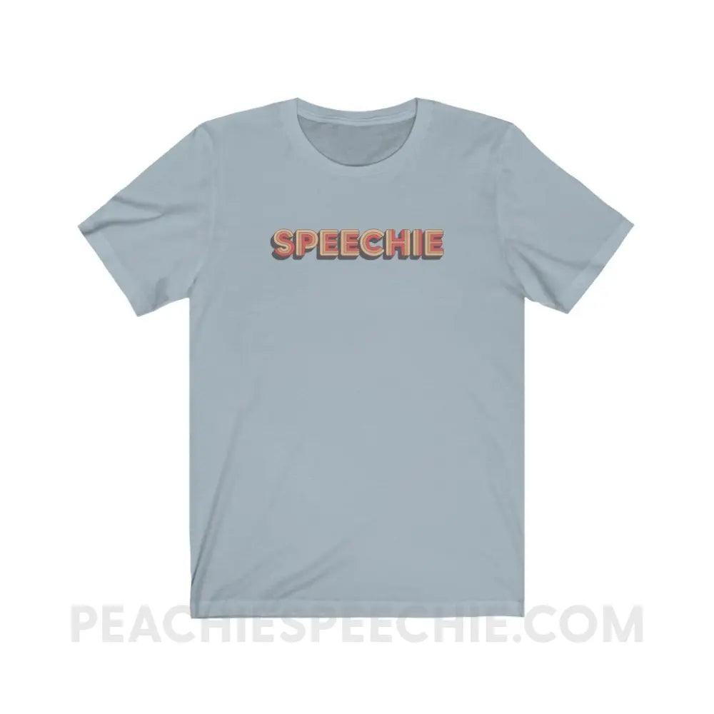 Retro Speechie Premium Soft Tee - Light Blue / XS - T-Shirt peachiespeechie.com