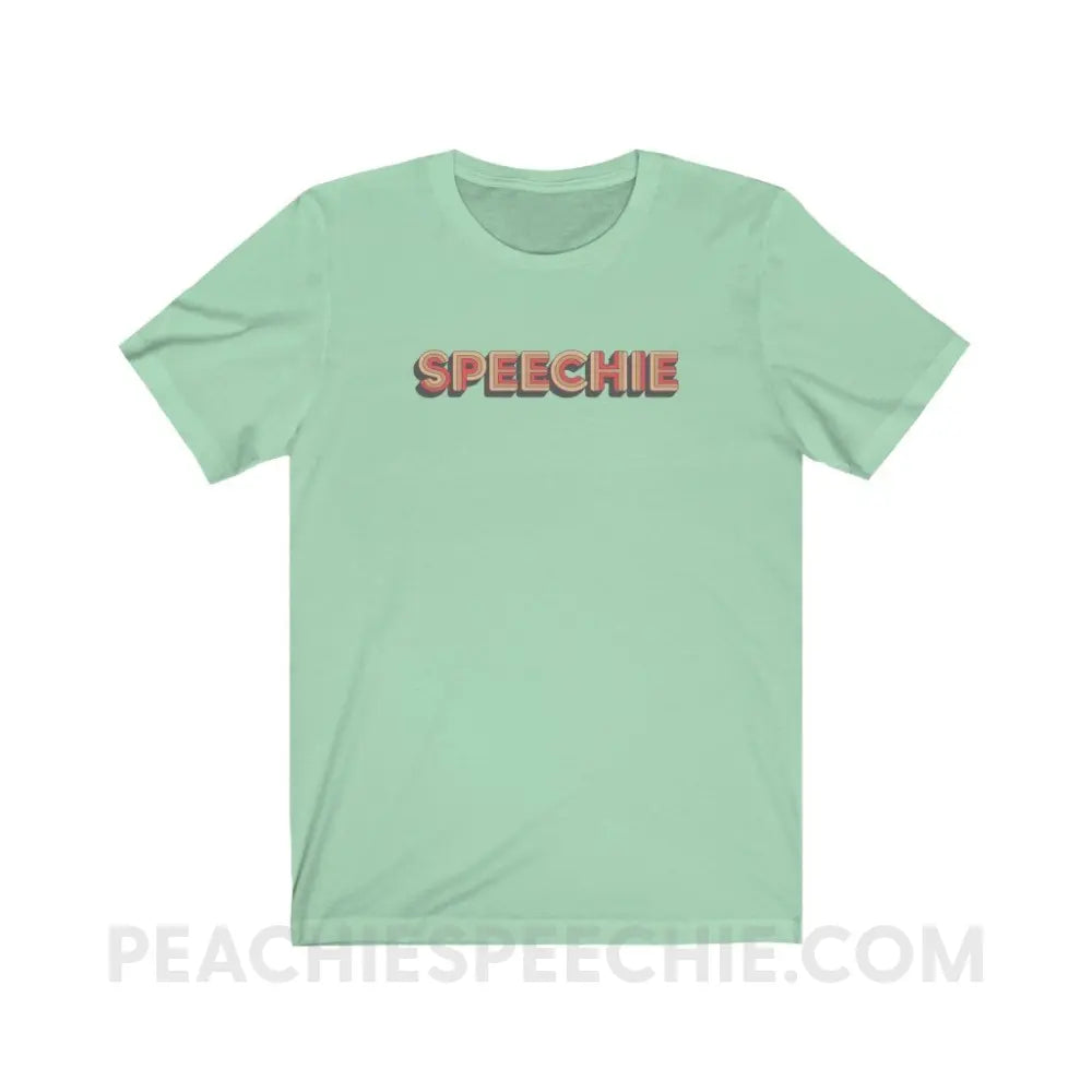 Retro Speechie Premium Soft Tee - Mint / XS - T-Shirt peachiespeechie.com