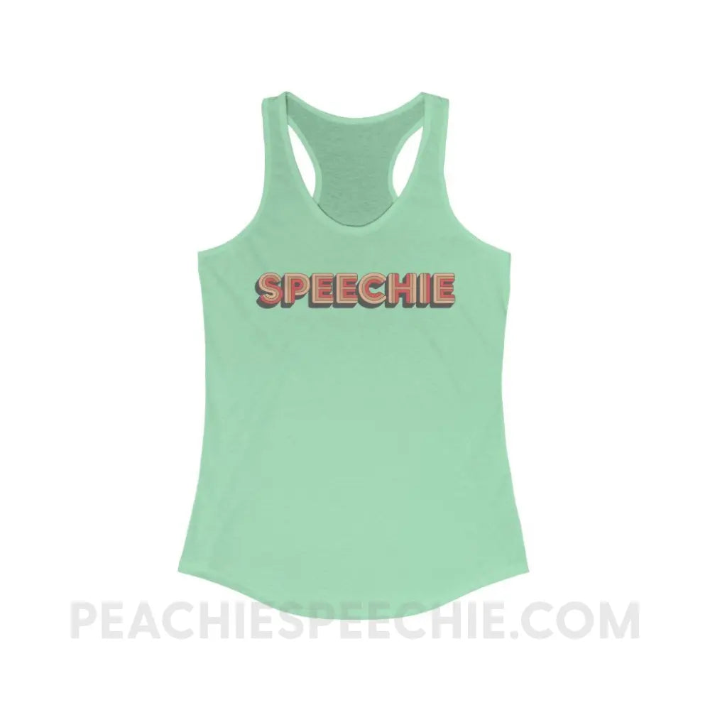 Retro Speechie Superfly Racerback - Solid Mint / XS - Tank Top peachiespeechie.com