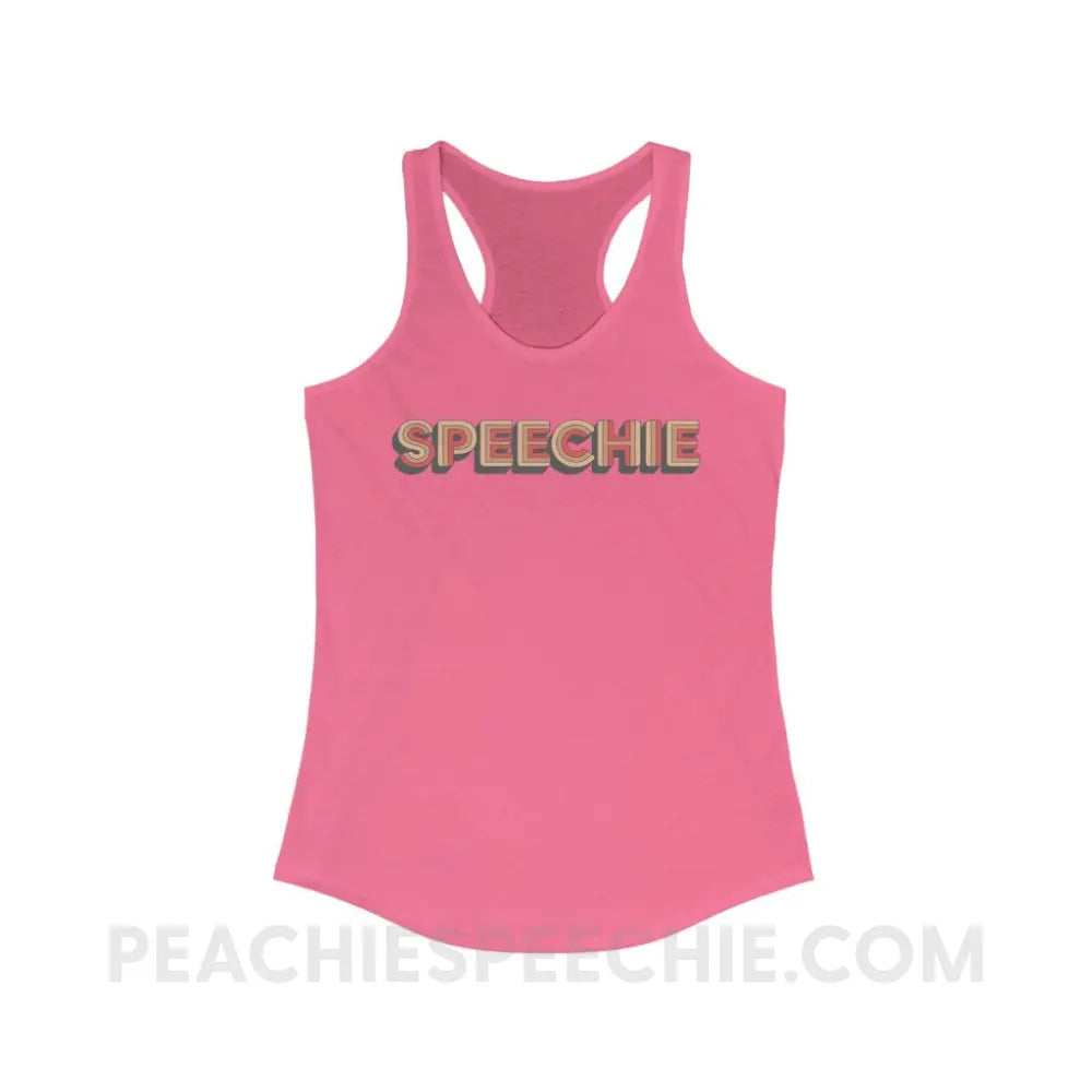 Retro Speechie Superfly Racerback - Solid Hot Pink / XS - Tank Top peachiespeechie.com