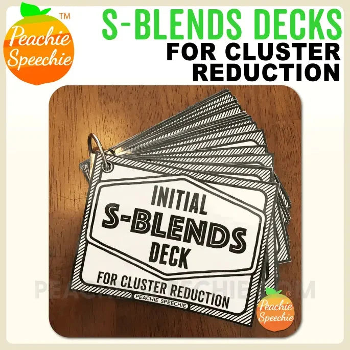 S - Blends: Card Decks for Cluster Reduction - Materials peachiespeechie.com