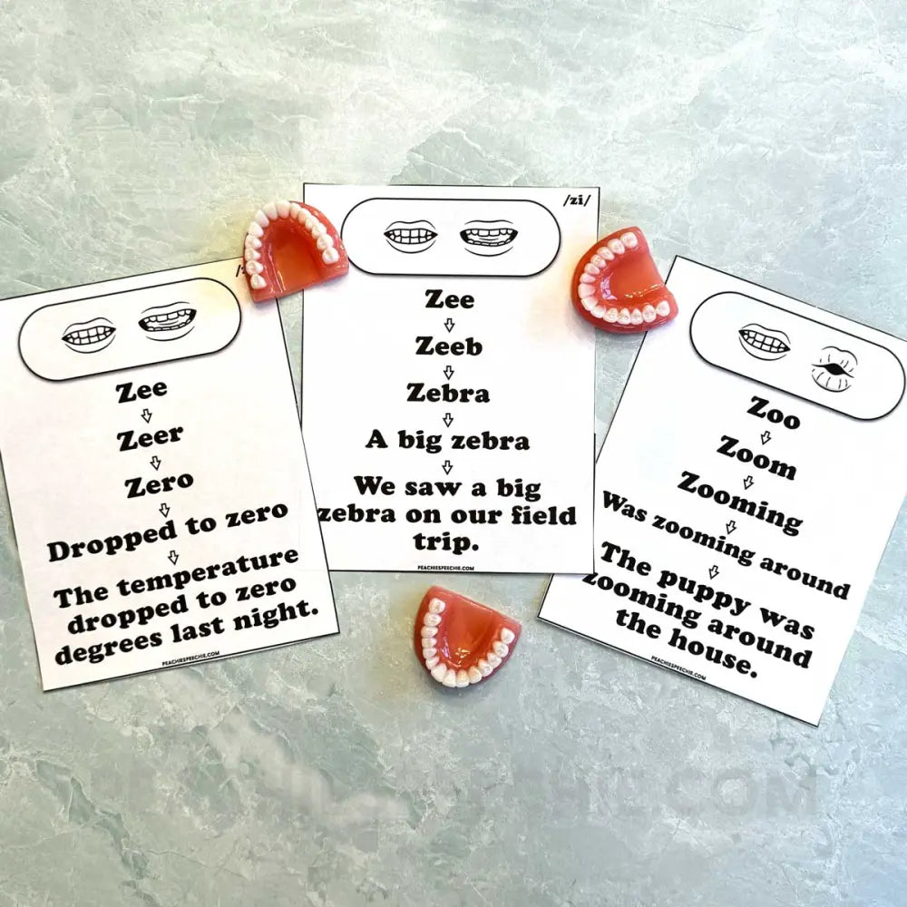 S Sound Chaining for Speech Therapy - Materials peachiespeechie.com