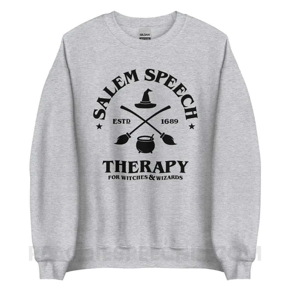 Salem Speech For Witches & Wizards Classic Sweatshirt - Sport Grey / S - peachiespeechie.com