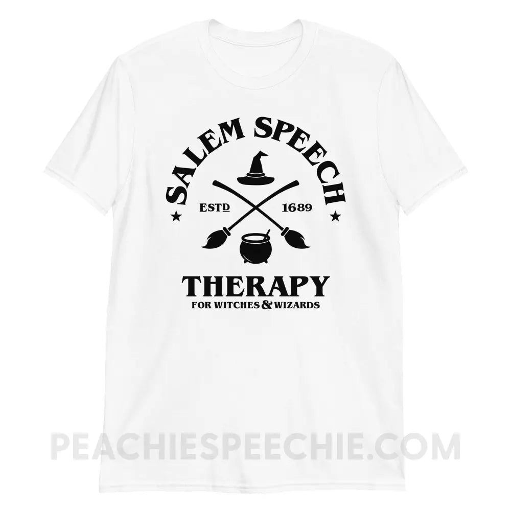 Salem Speech For Witches & Wizards Classic Tee - White / S - peachiespeechie.com