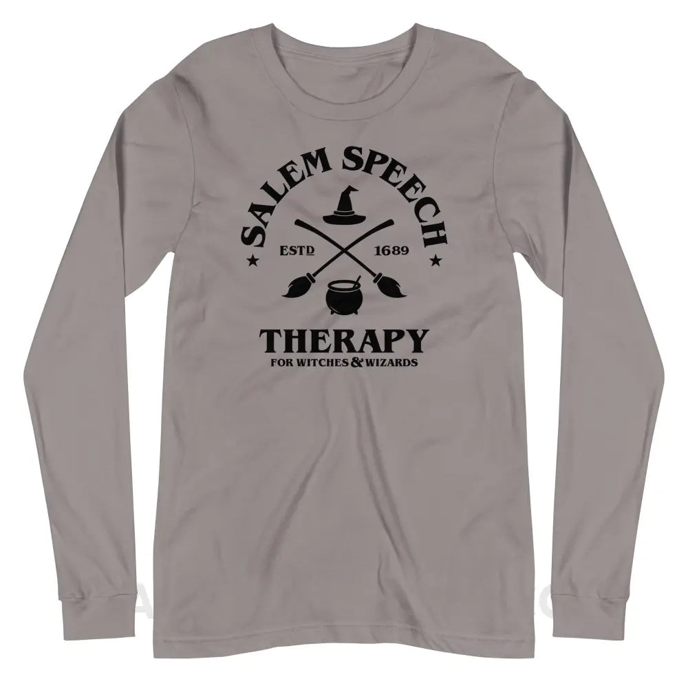Salem Speech For Witches & Wizards Premium Long Sleeve - Storm / XS - peachiespeechie.com
