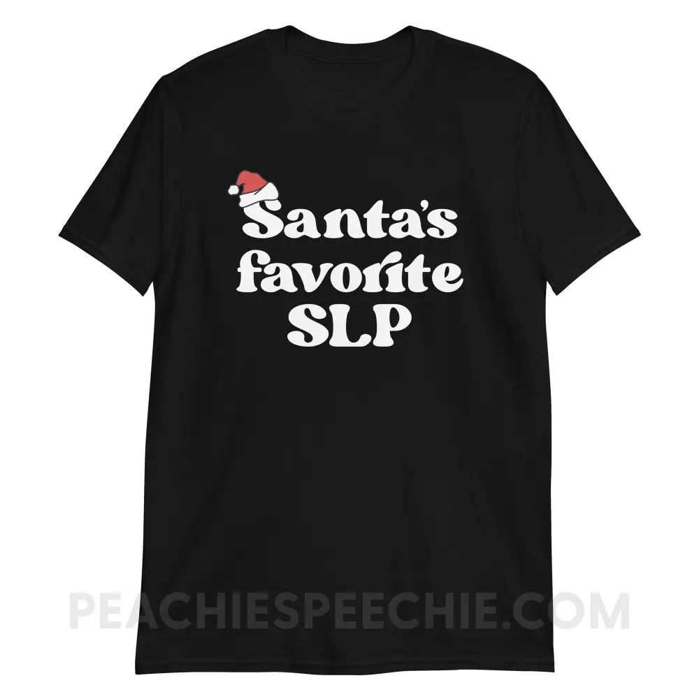 Santa’s Favorite SLP Classic Tee - Black / S - T-Shirt peachiespeechie.com