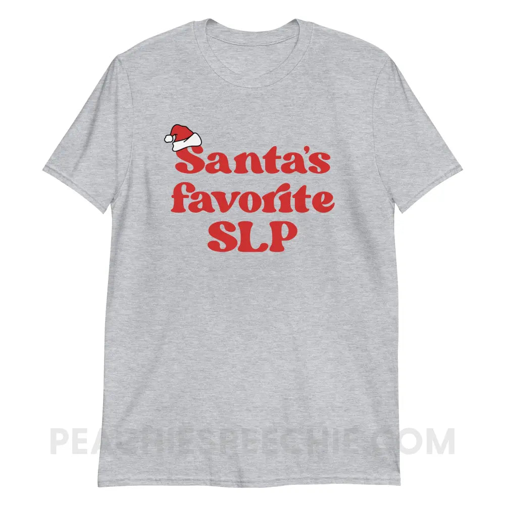 Santa’s Favorite SLP Classic Tee - Sport Grey / S - T-Shirt peachiespeechie.com
