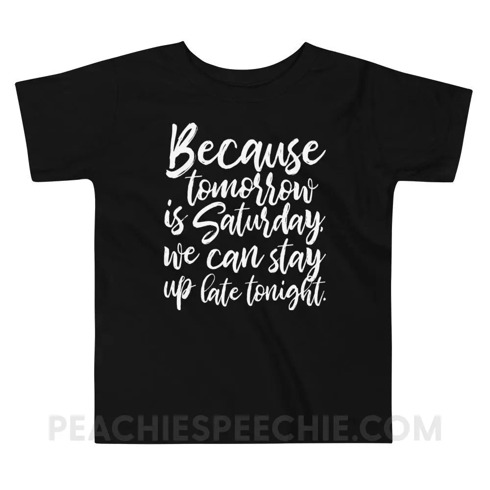 Saturday Toddler Shirt - Black / 2T - Youth & Baby peachiespeechie.com