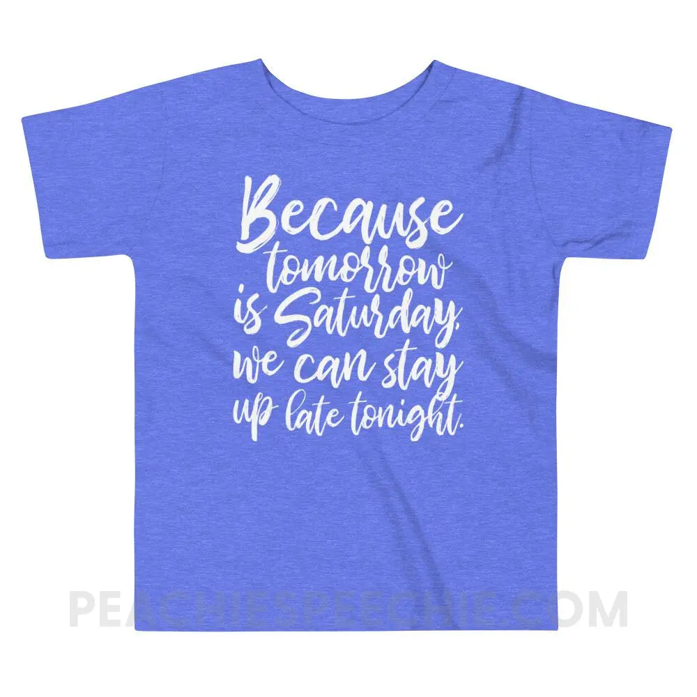 Saturday Toddler Shirt - Heather Columbia Blue / 2T - Youth & Baby peachiespeechie.com