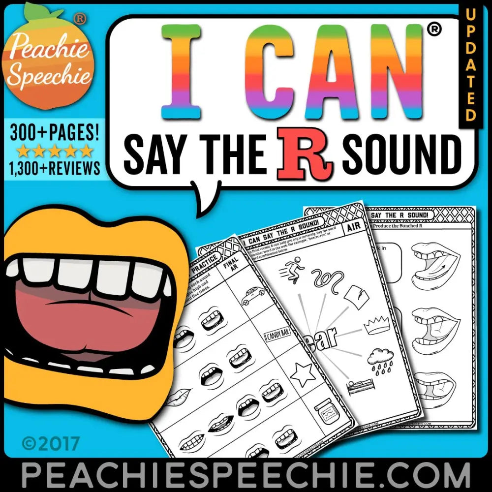 I Can Say... Articulation Workbook Bundle - Materials peachiespeechie.com