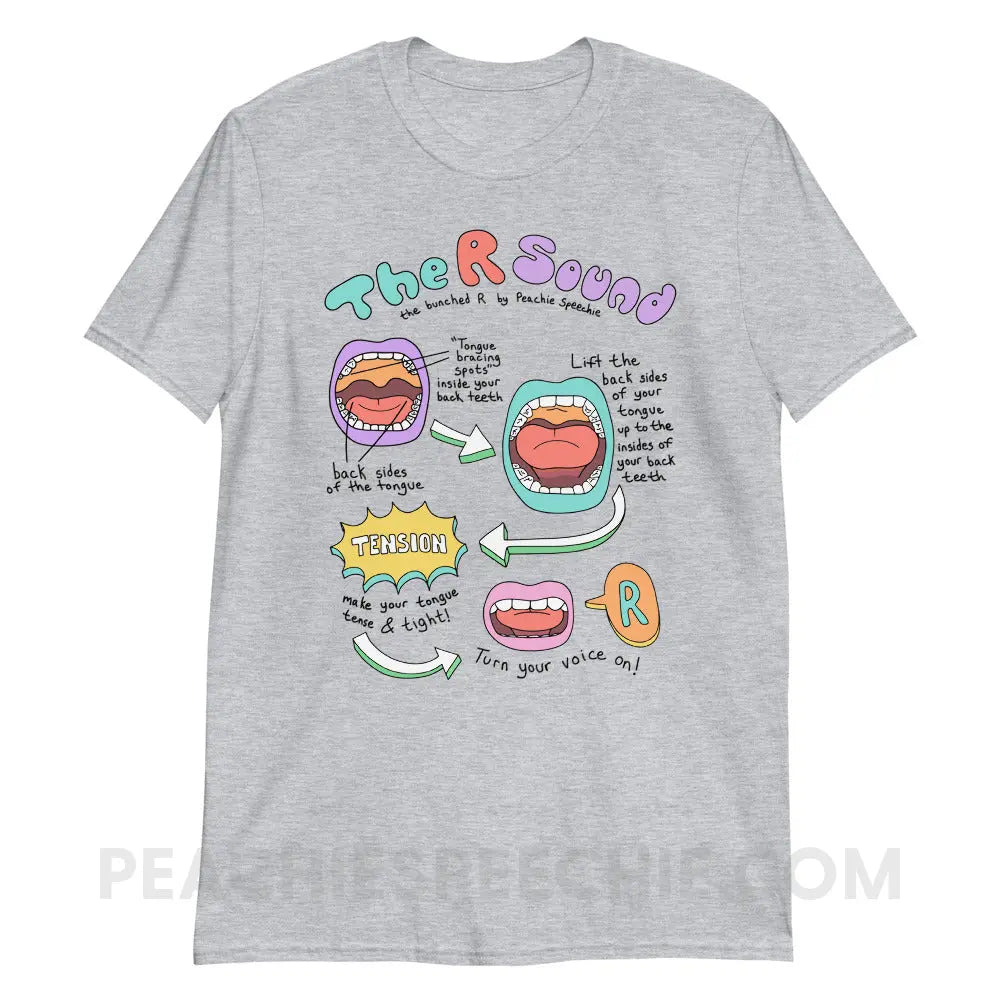 How To Say The Bunched R Sound Classic Tee - Sport Grey / S - peachiespeechie.com