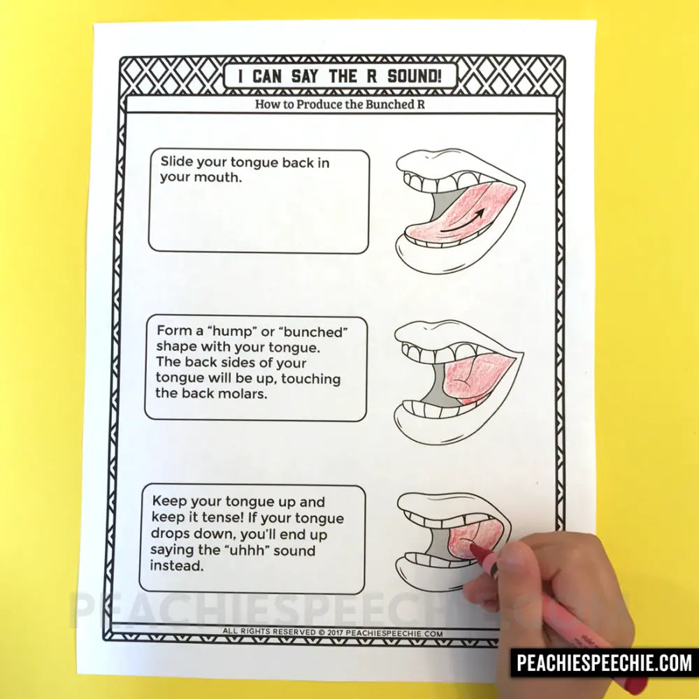I Can Say the R Sound: Articulation Workbook - Materials peachiespeechie.com