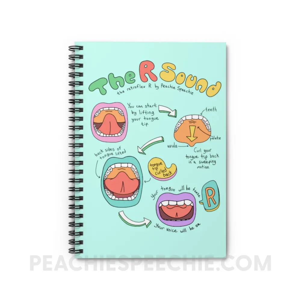How To Say The Retroflex R Sound Notebook - Paper products peachiespeechie.com