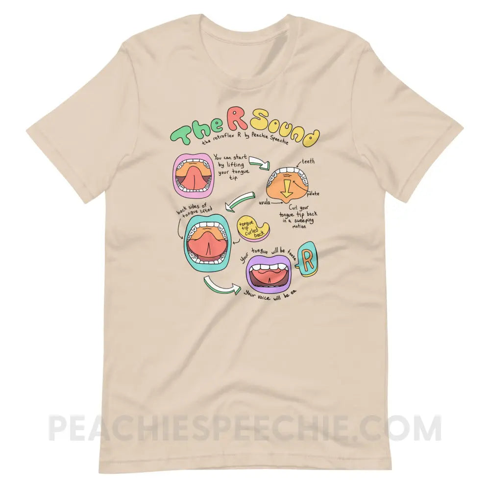 How To Say The Retroflex R Sound Premium Soft Tee - Cream / XS - peachiespeechie.com