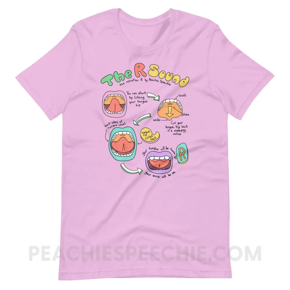 How To Say The Retroflex R Sound Premium Soft Tee - Lilac / S - peachiespeechie.com