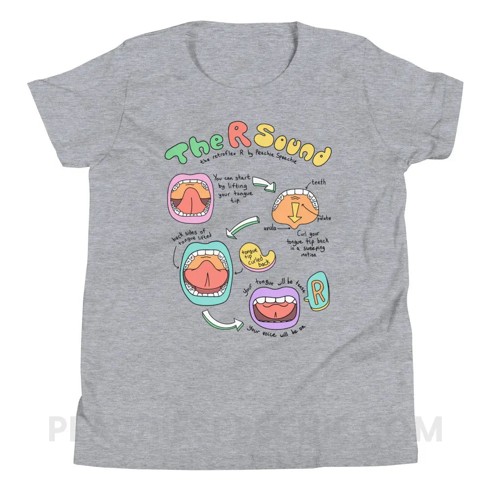 How To Say The Retroflex R Sound Premium Youth Tee - Athletic Heather / S - peachiespeechie.com