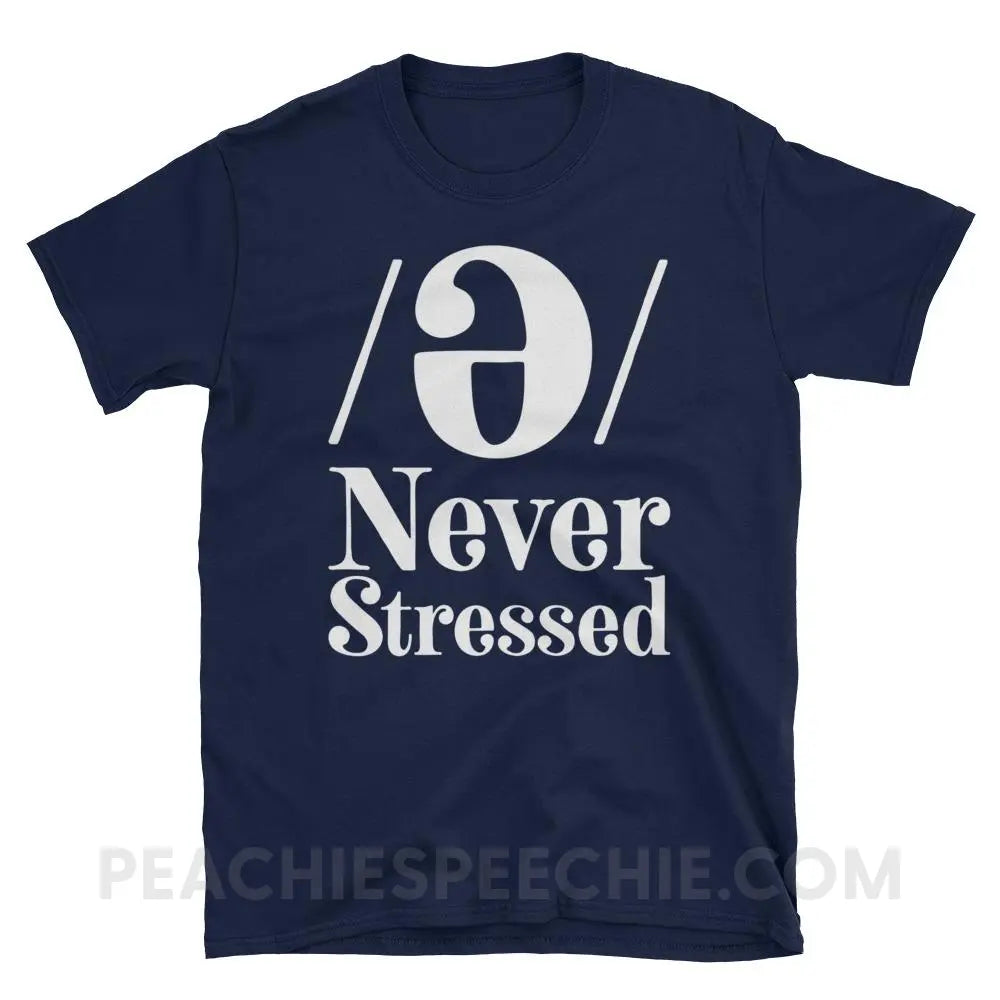 Schwa Classic Tee - Navy / S - T-Shirts & Tops peachiespeechie.com
