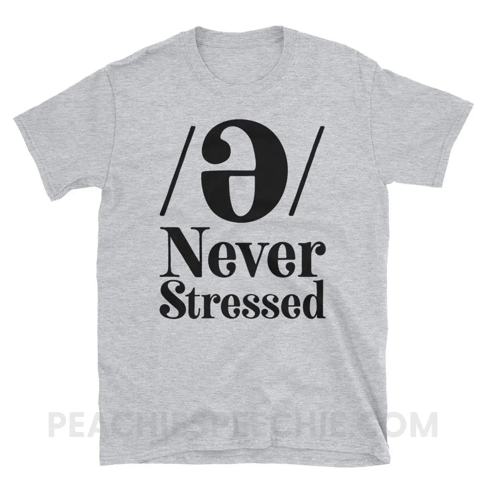 Schwa Classic Tee - Sport Grey / S - T-Shirts & Tops peachiespeechie.com