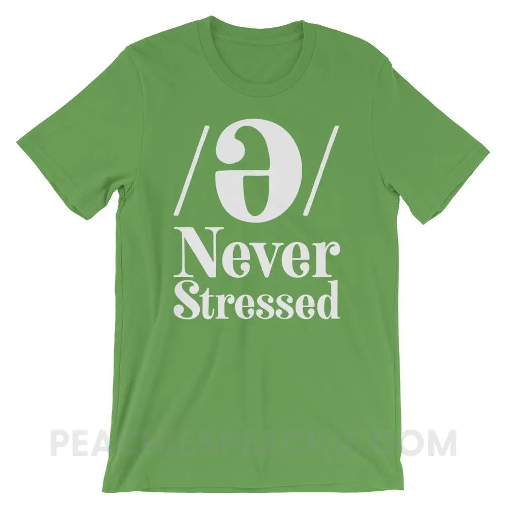 Schwa Premium Soft Tee - Leaf / S - T-Shirts & Tops peachiespeechie.com