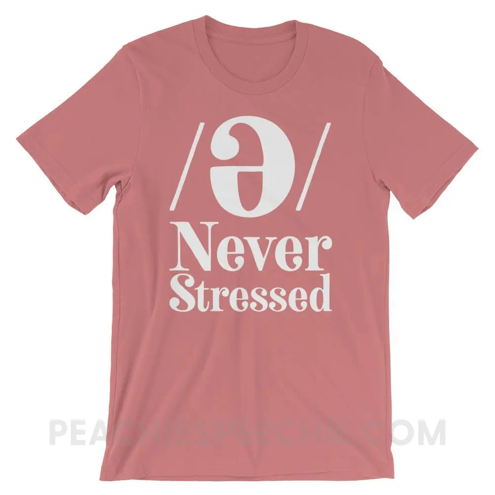 Schwa Premium Soft Tee - Mauve / S - T-Shirts & Tops peachiespeechie.com