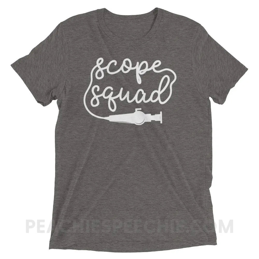 Scope Squad Tri-Blend Tee - Grey Triblend / XS - T-Shirts & Tops peachiespeechie.com