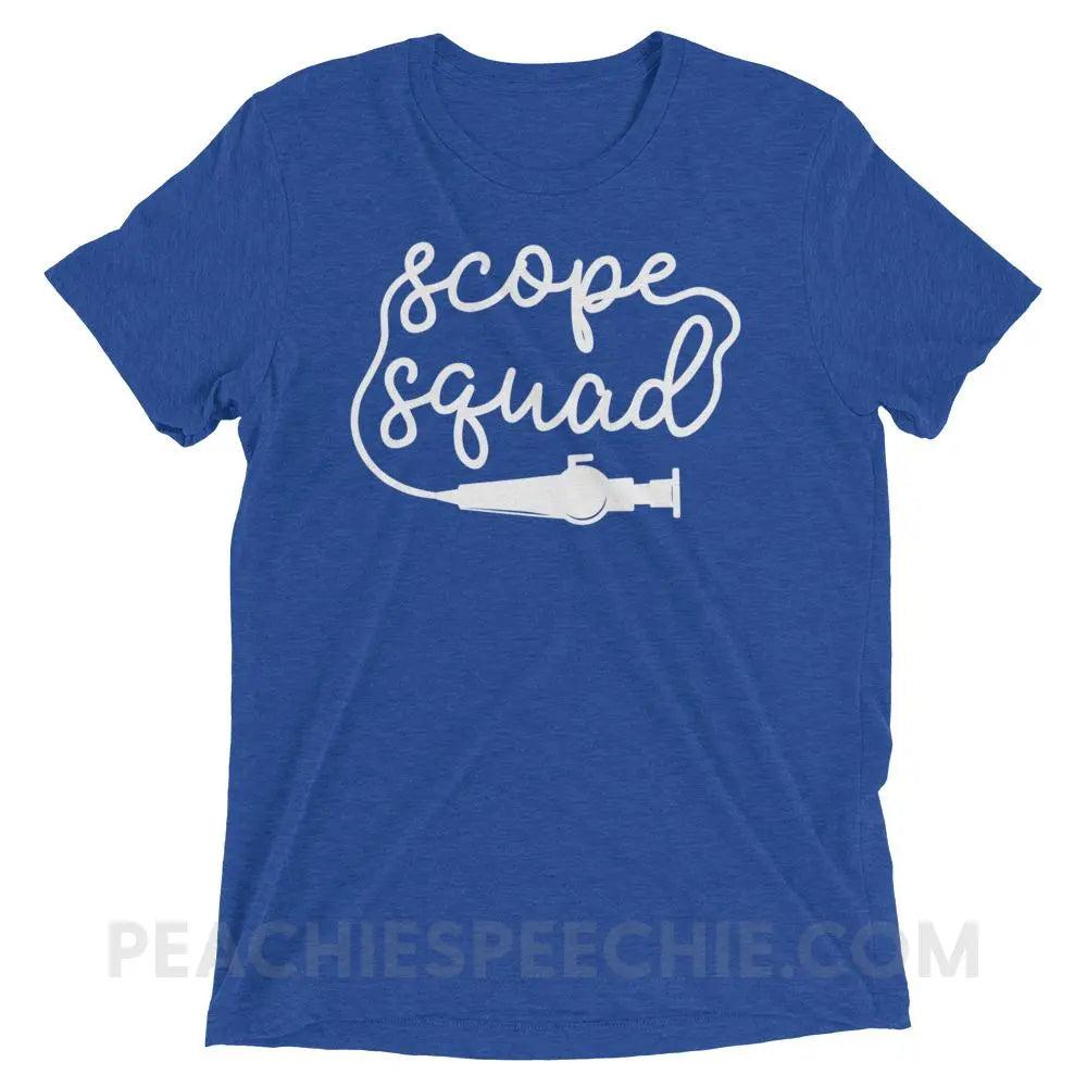 Scope Squad Tri-Blend Tee - True Royal Triblend / XS - T-Shirts & Tops peachiespeechie.com