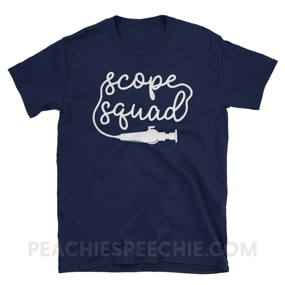 Scope Squad Classic Tee - Navy / S - T-Shirts & Tops peachiespeechie.com