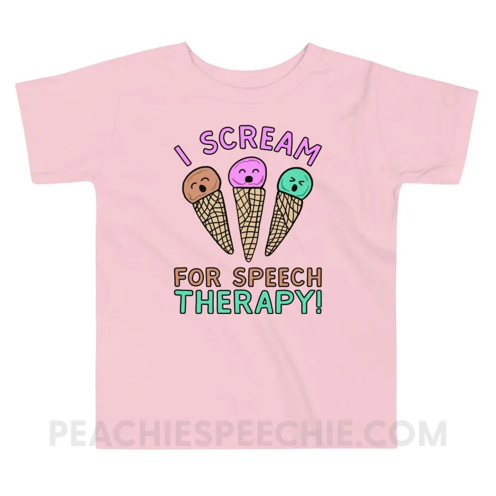 I Scream for Speech Toddler Shirt - Pink / 2T - Youth & Baby peachiespeechie.com