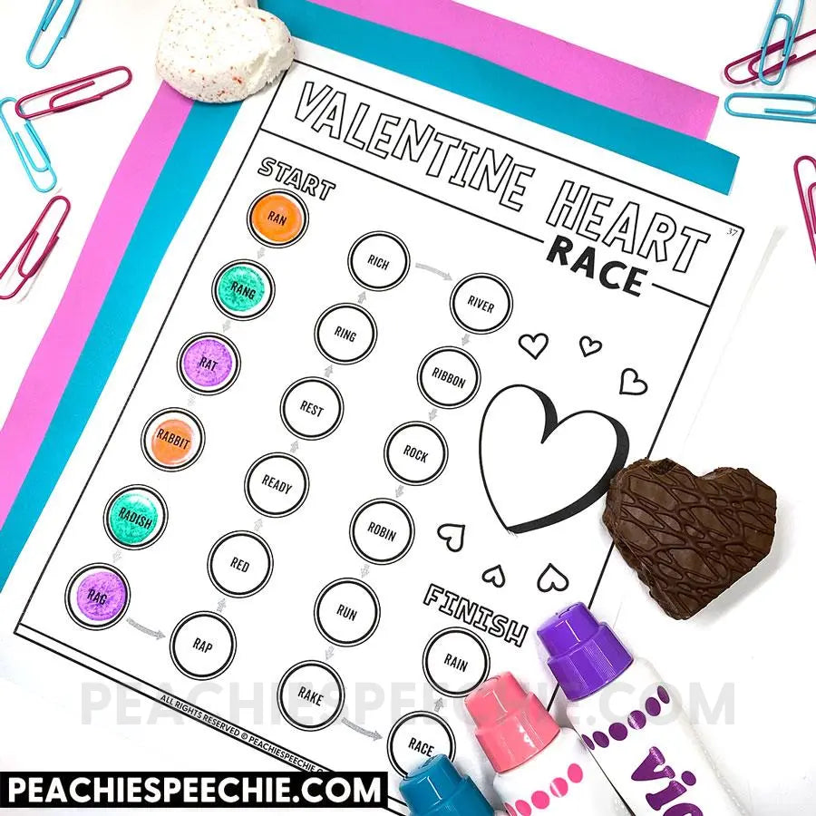Seasonal Articulation Race Bundle for Speech Therapy - Materials peachiespeechie.com