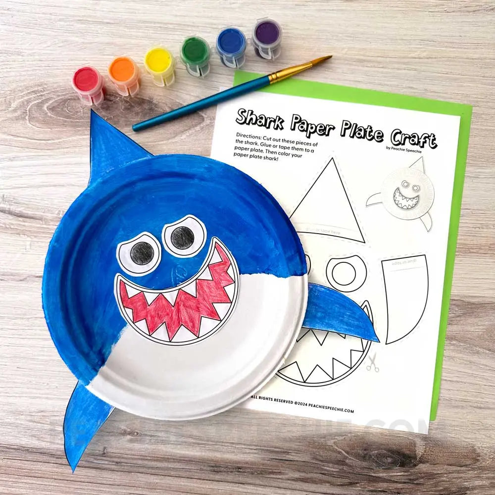 Shark Themed Speech & Language Mini-Pack - Materials peachiespeechie.com