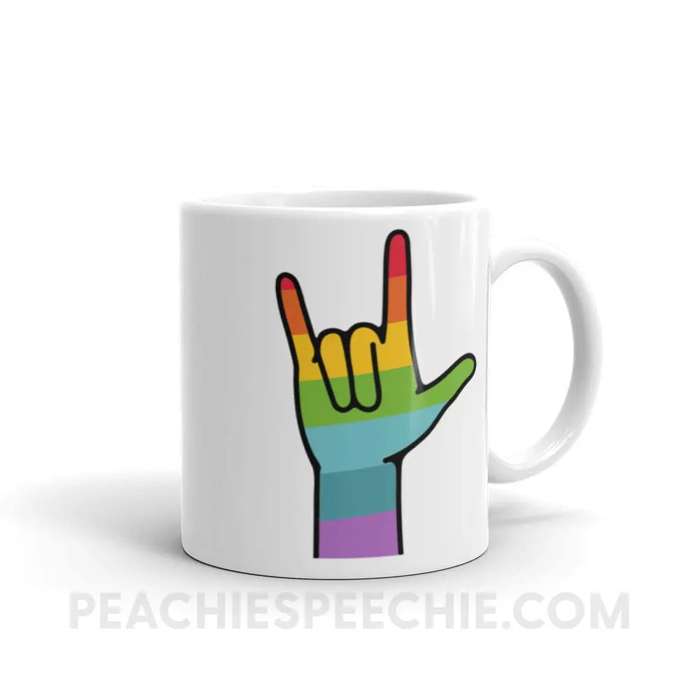 Sign Love Coffee Mug - 11oz - Mugs peachiespeechie.com