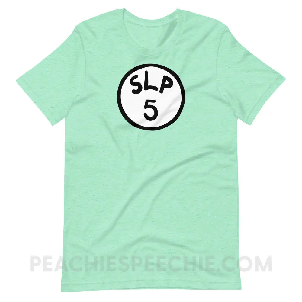 SLP 5 Premium Soft Tee - Heather Mint / S - T-Shirt peachiespeechie.com
