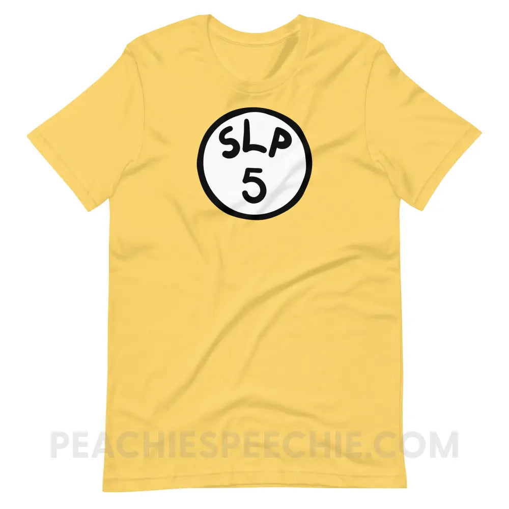 SLP 5 Premium Soft Tee - Yellow / S - T-Shirt peachiespeechie.com