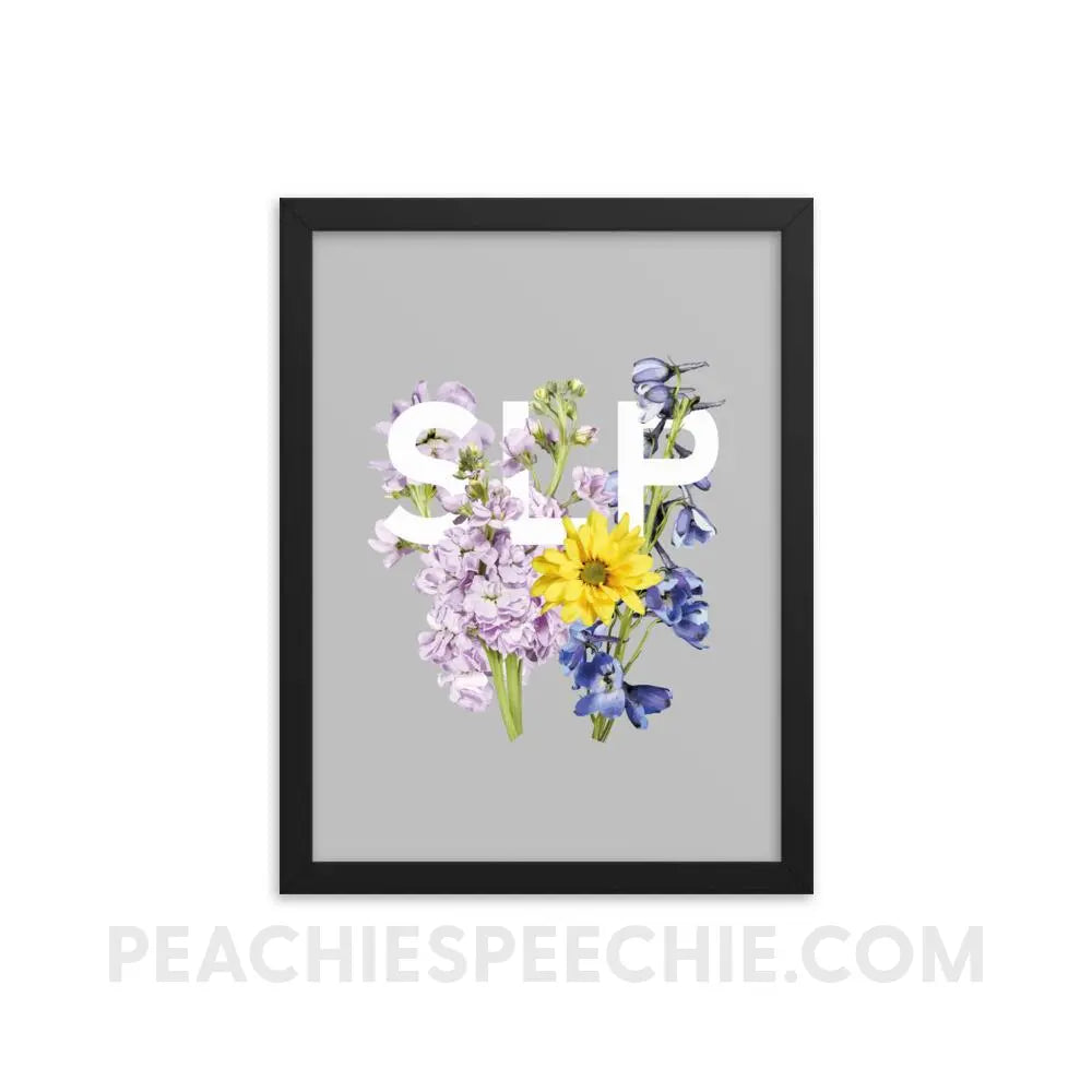 SLP Bouquet Framed Poster - 12×16 - Posters peachiespeechie.com
