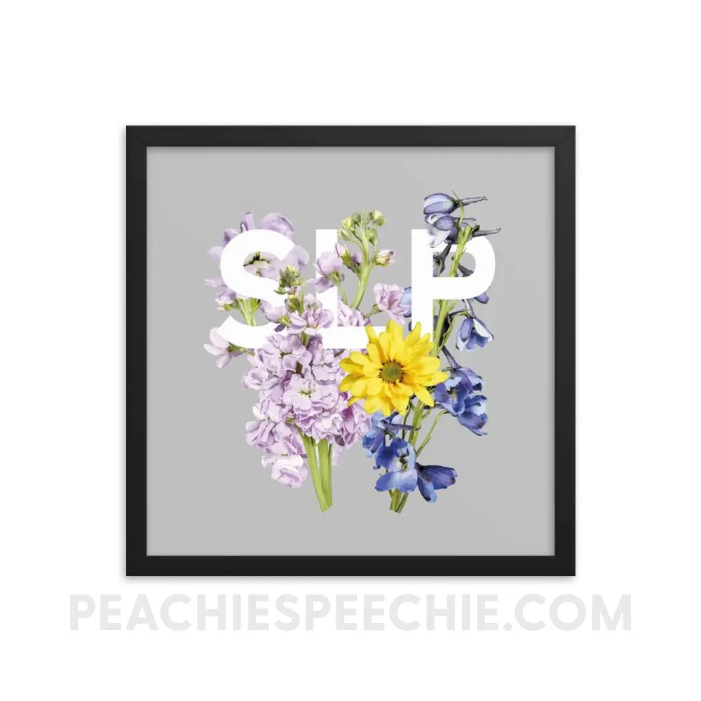 SLP Bouquet Framed Poster - 16×16 - Posters peachiespeechie.com